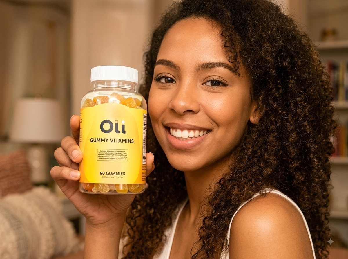 Customer review photo holding Glo jar